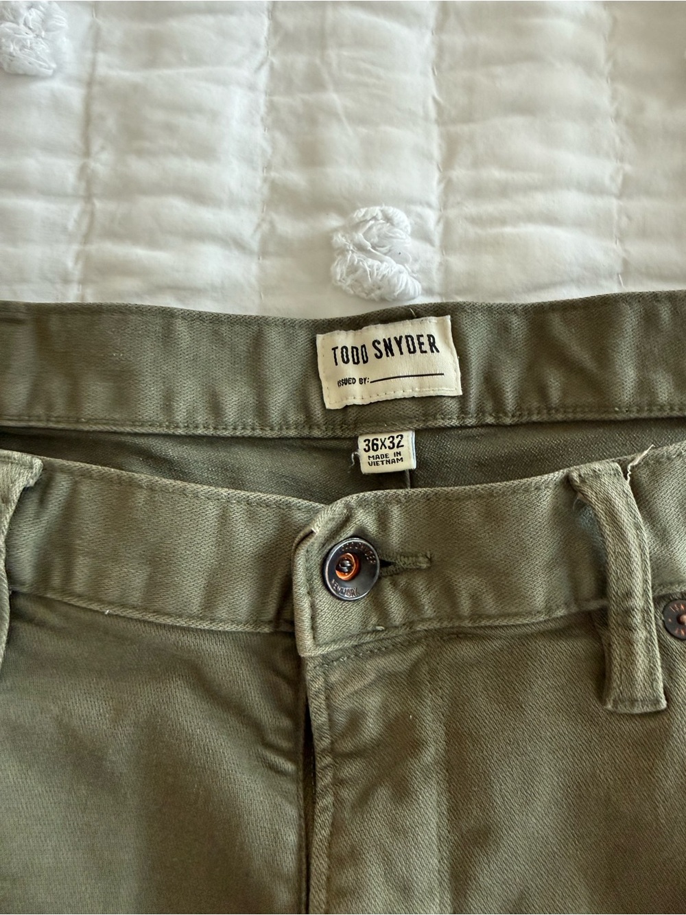 Todd Snyder Military-Style Olive Trousers